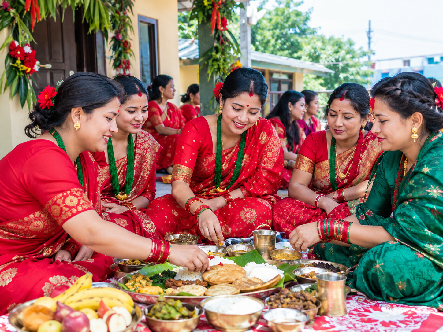 दर खाएर सुरु भयो तिज, भोटेकोशी बाढीले घटायो उत्सवको रौनक