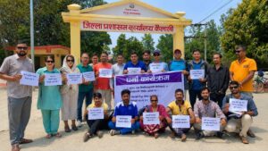 प्रेस स्वतन्त्रतामाथि हस्तक्षेपको आरोप, कैलालीमा पत्रकारको धर्ना